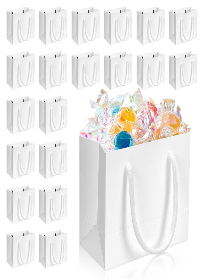 ISUSSER 20 Pack 4.7 x 2.4 x 4 Inches Extra Small Gift Bags, Mini Gift Wrap Paper Bags with Handles for Birthday Gifts, Baby Shower, Weddings, Party Favors, Graduation, Holidays, Celebrations - Image 1